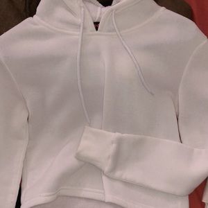 White crop sweater